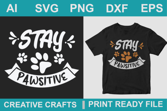 Dog Quote Stay Pawsitive Embroidery Design Review