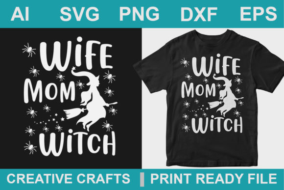Halloween T-Shirt Design Wife Mom Witch Review