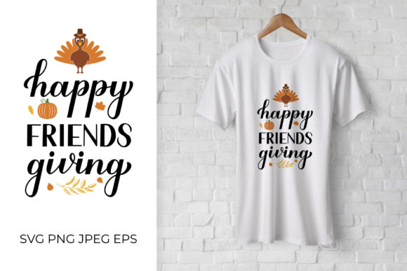 Happy Friendsgiving. Funny Thanksgiving Embroidery Design Review