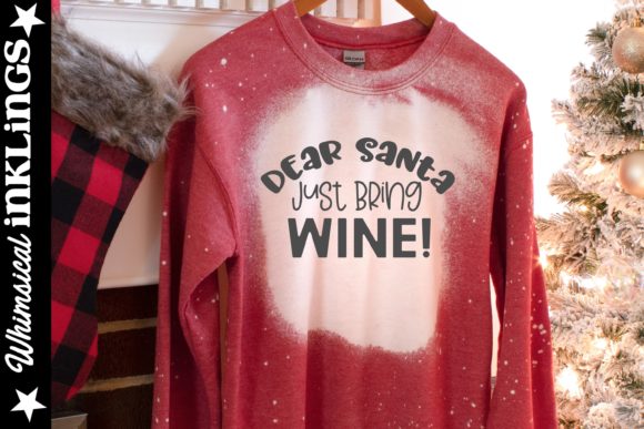 Just Bring Wine: A Christmassy Embroidery Font Worth Stitching