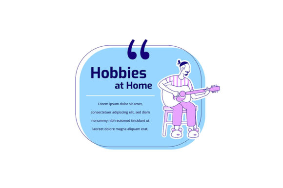 Playing Guitar Flat Silhouette Vector for Embroidery Projects
