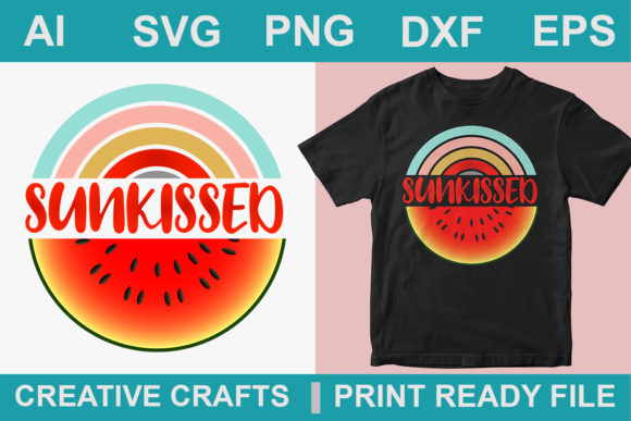 Summer Retro T-Shirt Design Sublimation