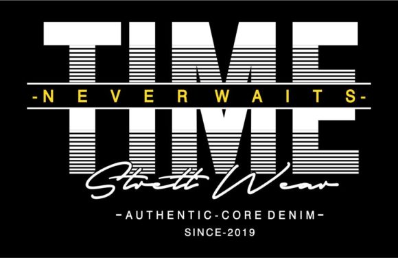 Time Motivational Quote T-Shirt Design Review